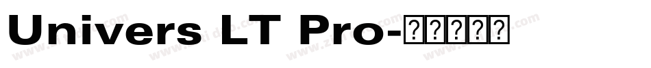 Univers LT Pro字体转换